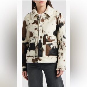 Bernardo cow print jacket